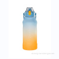 New frosted gradient water bottle 2 liter water bottle